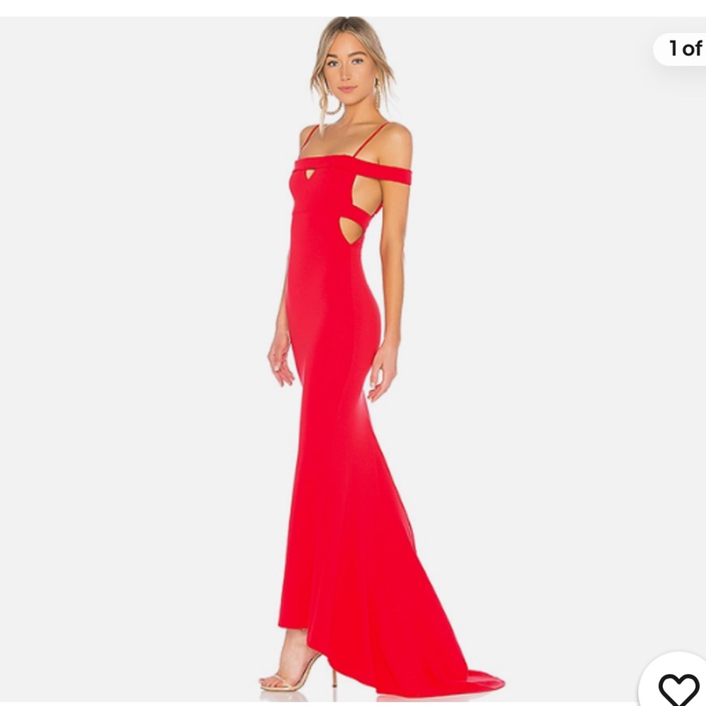 Lovers and friends cece gown in red